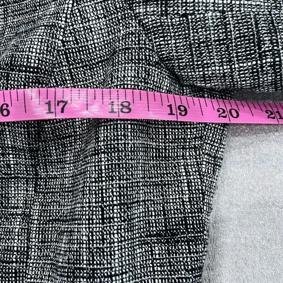 [US M]Frenz Chic Gray and Black Linen Blend Tweed Lace Jacket Hook Eye VTG - Picture 7 of 10